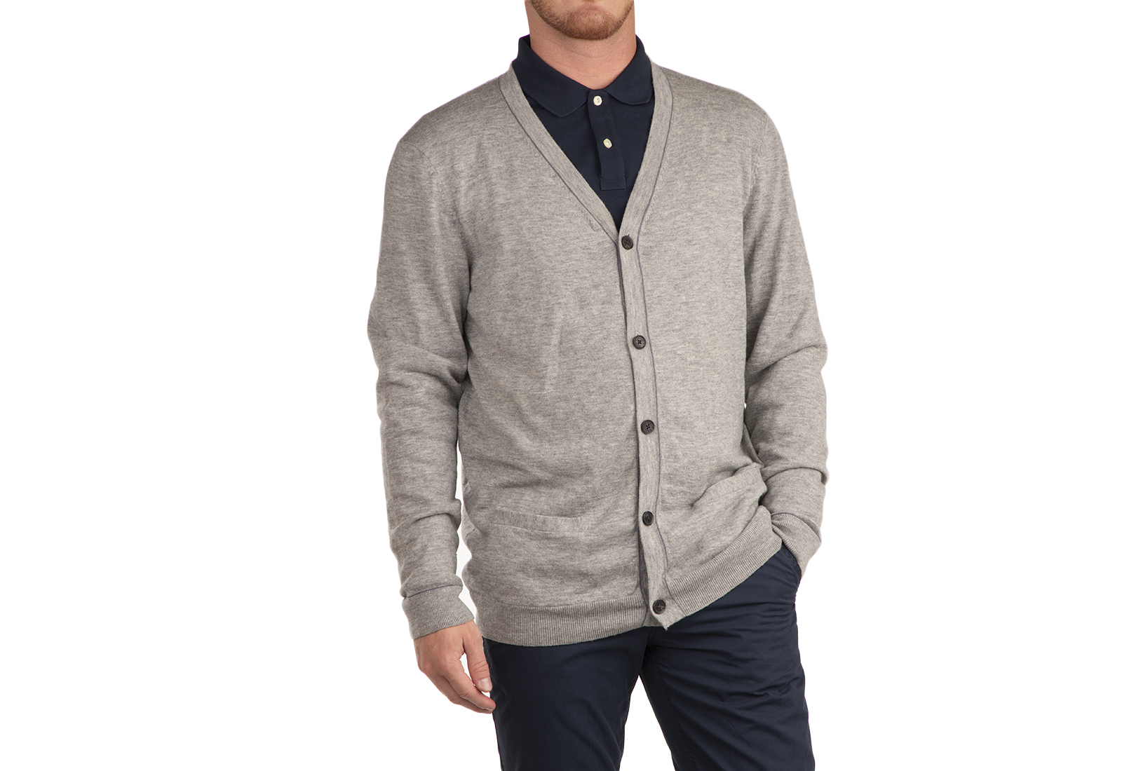 Timberland Ruházat Jones Brook Cardigan Medium Grey