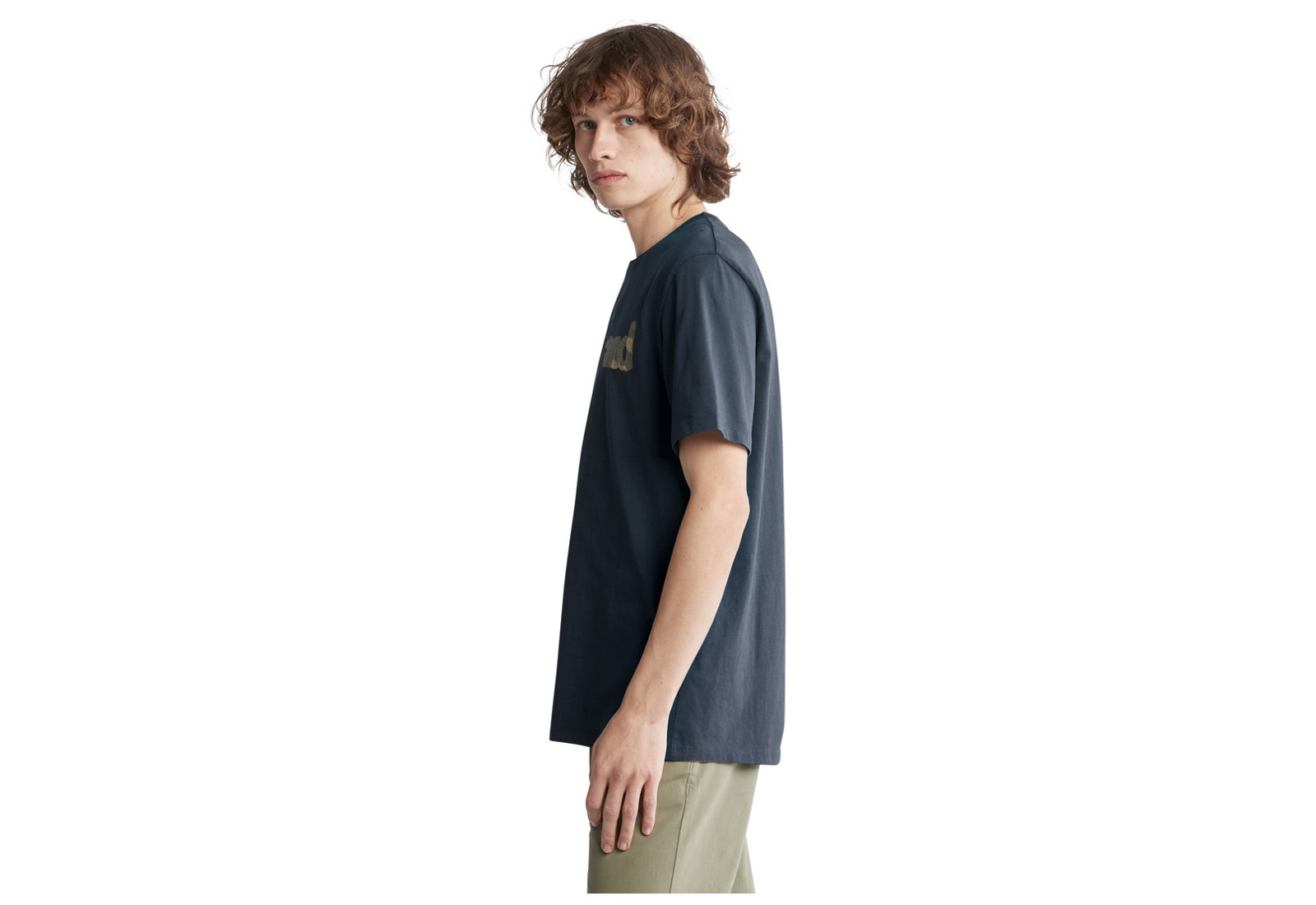 Timberland Ruházat Ss Lin Logo Camo Tee